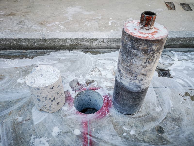 Concrete Slab Coring detail